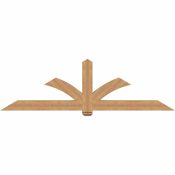 Ekena Millwork Redmond Smooth Timber Gable Bracket, Western Red Cedar, 96"W x 28"H x 5 1/2"D x 5 1/2"F, 7/12 Pitch GBW096X28X0606RED00SWR - main